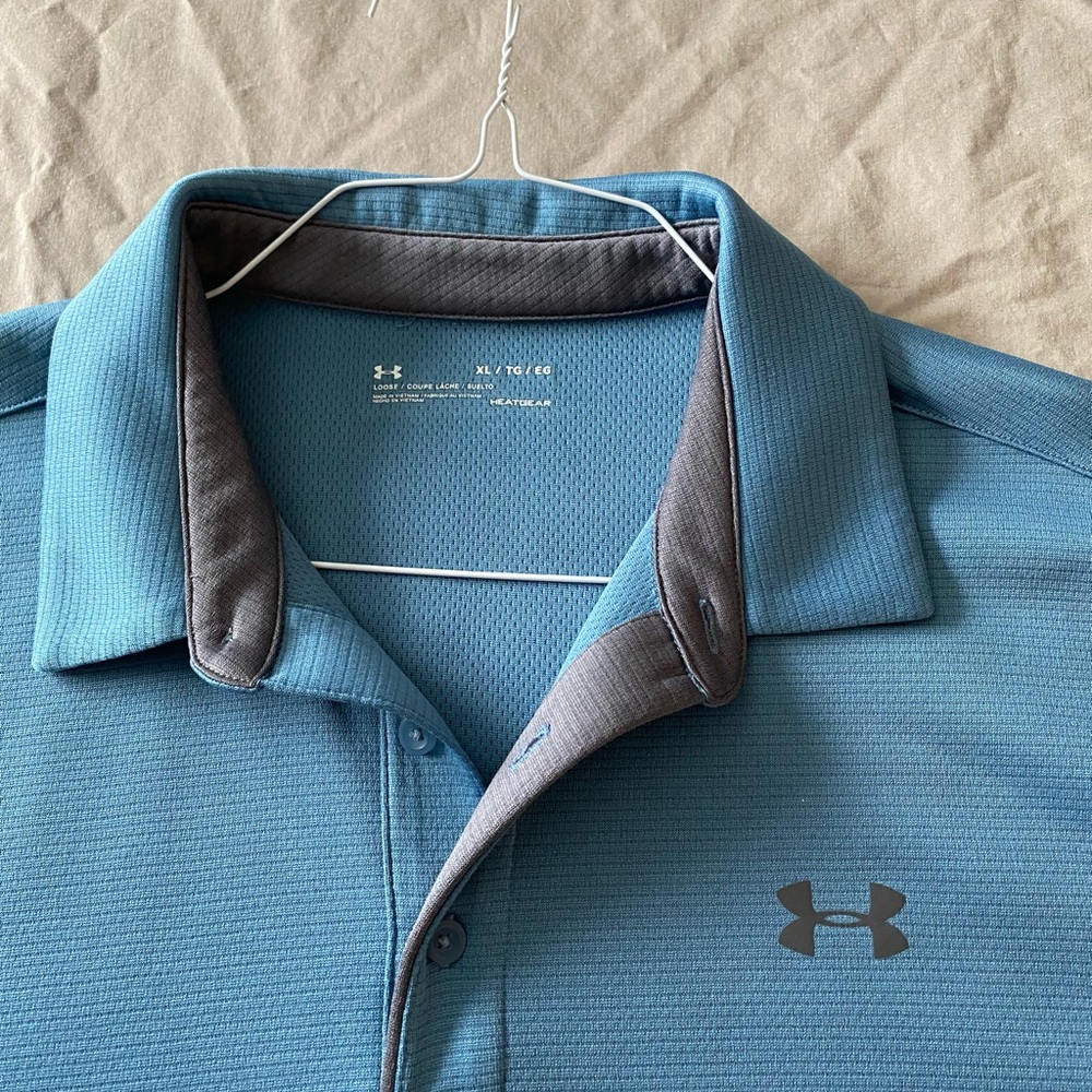 Under Armour Mens polo size XL TG EG Heat gear loose fit